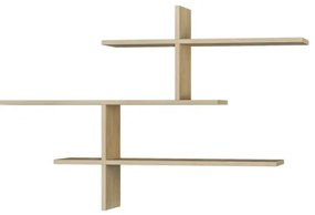 Nástenná polica LEO 80,5x123 cm dub