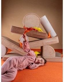 Hnedá menčestrová detská pohovka 132 cm Settee – Wigiwama