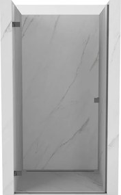 Mexen, Mexen Lunar-B výklopné sprchové dvere ľavé 85 cm, transparentné, pištoľový kov - 832-085-000-95-00-L