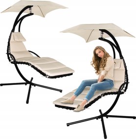 Garden Line BEŽOVÉ ZÁHRADNÉ HÚPAVÉ KRESLO