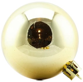 DECOLED Plastové ozdoby zlaté, 24 ks, d. 6 cm