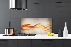 Sklenený obklad Do kuchyne Abstrakcia vlny art umenie 120x60 cm