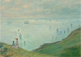 Obraz - Henri Fantin-Latour, Cliffs at Pourville, reprodukcia (70x50 cm)