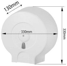 Aqualine Aqualine, Zásobník na toaletný papier do priemeru 29cm, ABS biela, 608