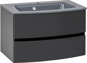 XXXLutz SKRINKA S UMÝVADLOM, sivá, grafitová, 80 cm Held - Online Only kúpeľne - 000307010638