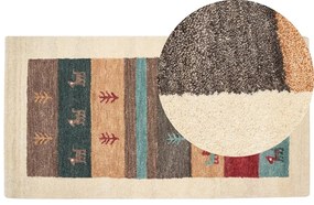 Vlnený koberec gabbeh 80 x 150 cm viacfarebný SARILAR Beliani