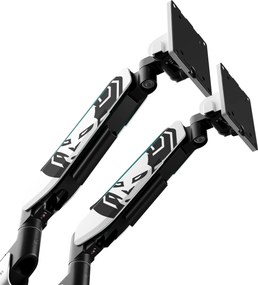 Dvojité rameno na monitory 35 palcov, bielo-čierne X-Arm Dual RGB