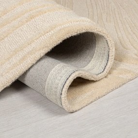 Béžový vlnený koberec behúň 60x230 cm Lino Leaf – Flair Rugs