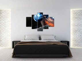 Obraz planéty vo vesmíre (150x105 cm)