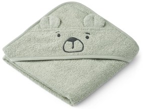 LIEWOOD Detská osuška s kapucňou Albert Bear Dove Blue