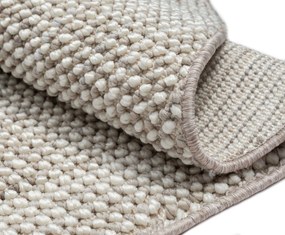 My Flair, Kusový koberec Ava CA20006 hellgrau kruh, 120x120 (priemer) kruh, šedá, chodba / predsieň