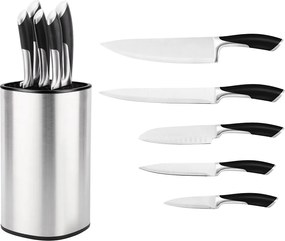 Haus Roland Sada kuchynských nožov s nerezovým stojanom, 6 ks