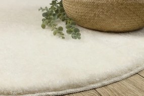 Kúpeľňový koberček SANTA biely kruh