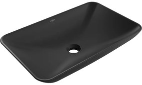 Mexen Avila, umývadlo na dosku 58 x 37 cm, čierna matná, 21115585