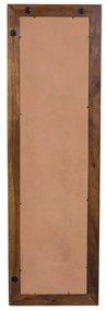 furniture-nabytek.cz - Masívne zrkadlo z akáciového dreva, lakované, hnedé – 45×3×150 cm