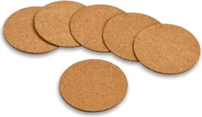 Korková podtácka (set 6 ks) pureNatur, okrúhly%