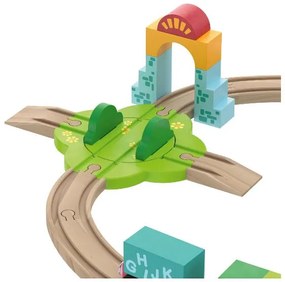 lupilu®  Drevená železničná súprava M (Montessori)  (100394864)