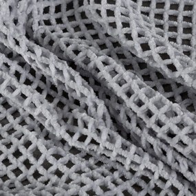 ZÁCLONA NA KRÚŽKOCH NELI 140X250 CM STRIEBORNÁ
