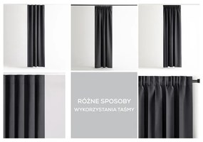 Tmavosivý termo/dimout záves 140x245 cm Kierra – Restilo