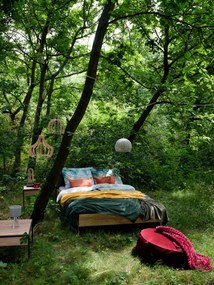 Posteľ Detroit 180x200 cm, doskový dub