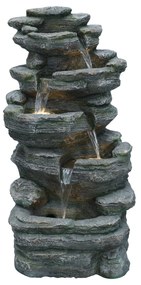 Záhradná fontána BestBerg EF-13 / polyresin / 49 x 43 x 92 cm