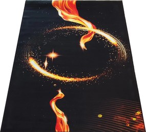 DY ČIERNY a ZLATÝ koberec N 15 Rozmer: 160x220 cm