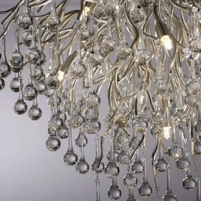 Paul Neuhaus 8091-55 - Prisadený luster ICICLE 9xG9/40W/230V pr. 50 cm chróm