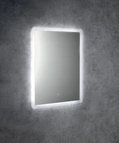 Aqualine Aqualine, FAGO LED podsvietené zrkadlo 60x80cm, dotykový senzor, stmievateľné, FA060