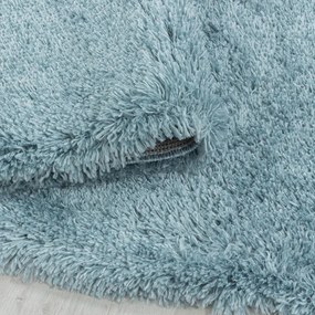 Modrý koberec 80x150 cm Fluffy – Ayyildiz Carpets