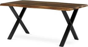 Jedálenský stôl 160x90 cm HT-F4316 OLW staré drevo / čierne nohy