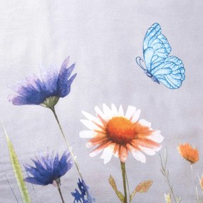 FLANELOVÉ OBLIEČKY FLANELOVE 180X200 CM, 2KS 70X80 CM KVETY