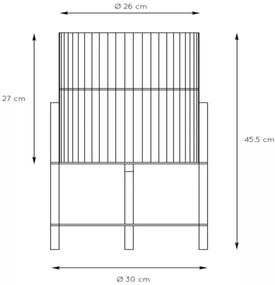 Lucide 03540/01/72 - Stolná lampa JANTINE 1xE27/40W/230V