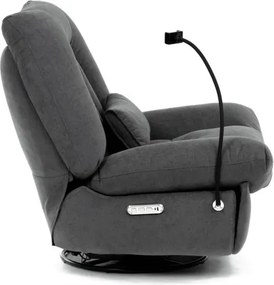 Polohovacie kreslo sivé, elektrické TV-7089 GREY2