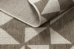 Koberec Šnúrkový SIZAL FLOORLUX 20489 champagne / taupe Trojuholníky