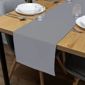 Biante Dekoračný behúň na stôl Rongo RG-068 Sivý 20x140 cm