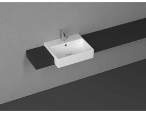 Isvea - Polozapustené umývadlo PURITY 50x42 cm keramika/biela