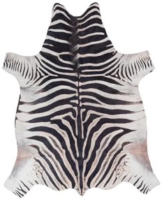 Obsession, Kusový koberec Toledo 192 black white, 155x190 tvar kožušiny, čiernobiela, chodba / predsieň