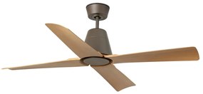 FARO 34106 - Stropný ventilátor TYPHOON M hnedá pr. 130 cm IP44 + diaľkové ovládanie