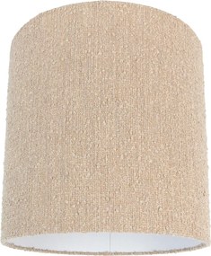 Látkové tienidlo béžové s buklé látkou 40/40 cm