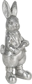 56 / 5000 Výsledky překladu Strieborná dekorácie králika s mrkvou métallique - 6 * 6 * 13 cm