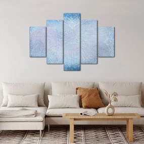 Obraz - Mandaly v modrej (150x105 cm)