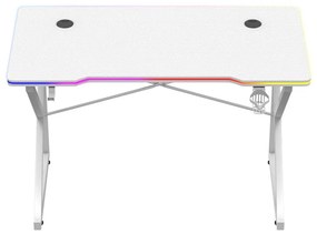 PC stolík Hyperion 1.7 (biela + viacfarebná) (s LED osvetlením). Vlastná spoľahlivá doprava až k Vám domov. 1087499