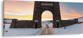 Obraz brány, Yellowstone (120x50 cm)