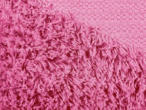Bavlnený vankúš 45 x 45 cm ružový RHOEO Beliani