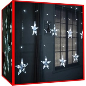 Vianočné osvetlenie – hviezdy 108 LED | studená biela