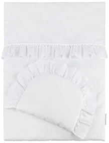 lovel.sk Perinka + vankúš s výplňou a volánikmi 50x65 Boho - Biela