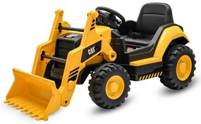 Detský elektrický traktor Baby Mix CAT, žltý