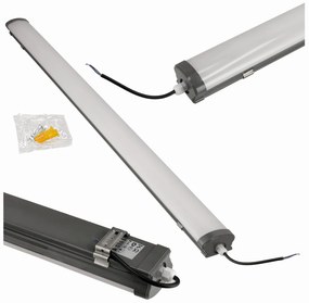 BERGE LED panel LEO čierny - 120cm - 50W - 230V - neutrálna biela
