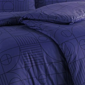 BedTex Bavlnené obliečky Geo Future Dusk, 140 x 220 cm, 70 x 90 cm, 140 x 220 cm, 70 x 90 cm