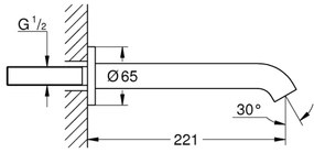 GROHE 13449GN1 - Vaňový odtok ESSENCE 221 mm zlatý